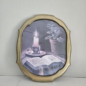 Vintage Home Interiors Ornate Framed 'Fruit Of The Spirit' Art By J.Ross